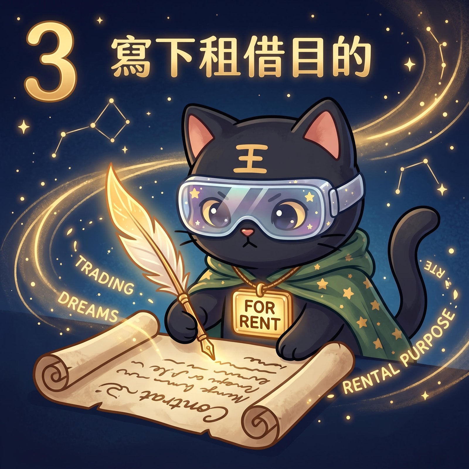 步驟三：寫下租借目的